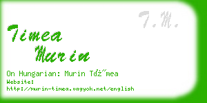 timea murin business card